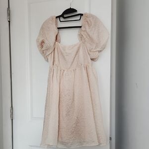 Storia Puff Sleeve Babydoll Dress